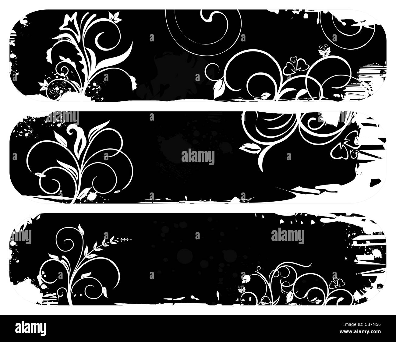 Illustration of set abstract grunge banners. Vector Stock Photo - Alamy