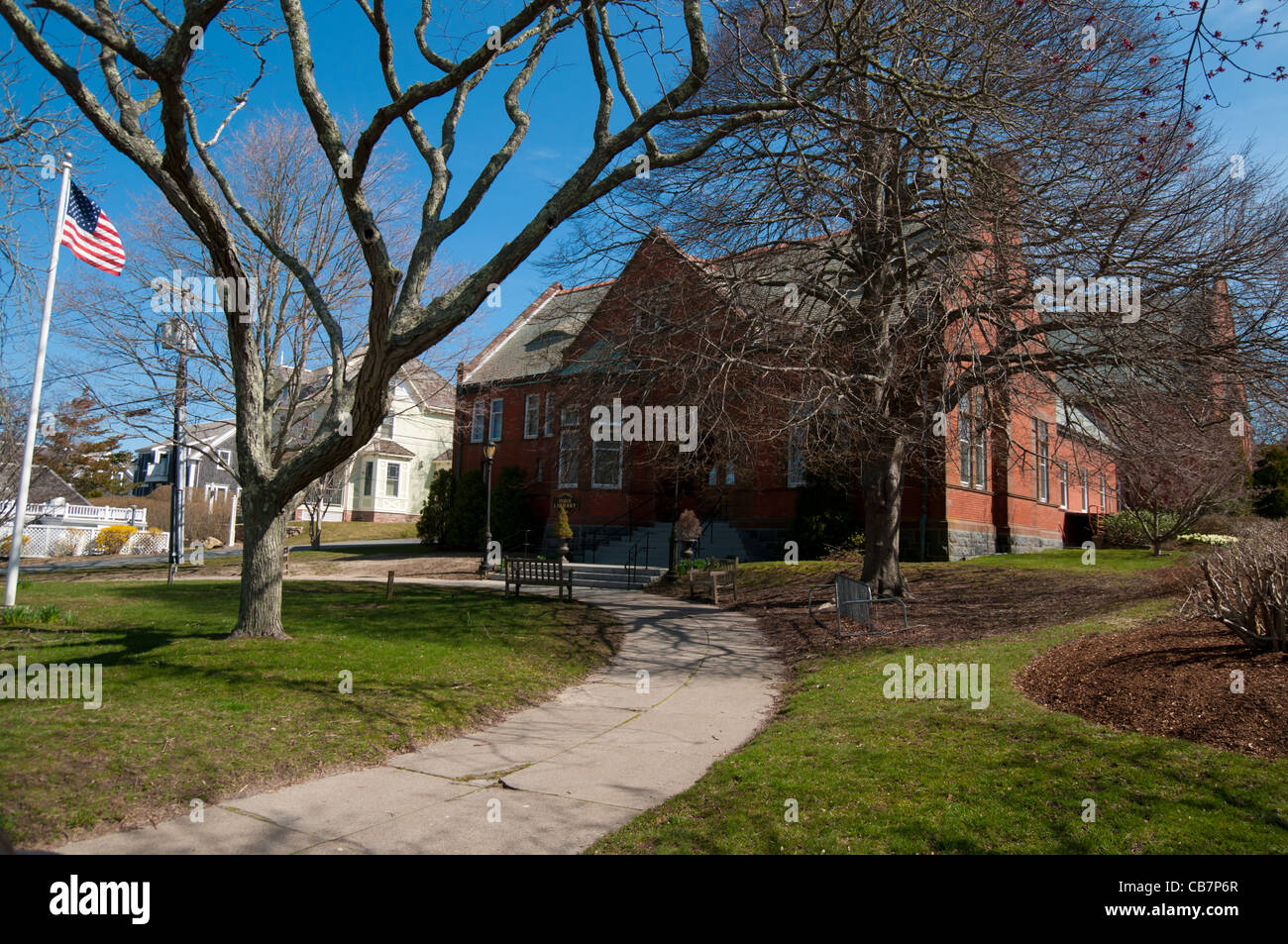 Chatham public library building on Cape Cod Stock Photo Alamy