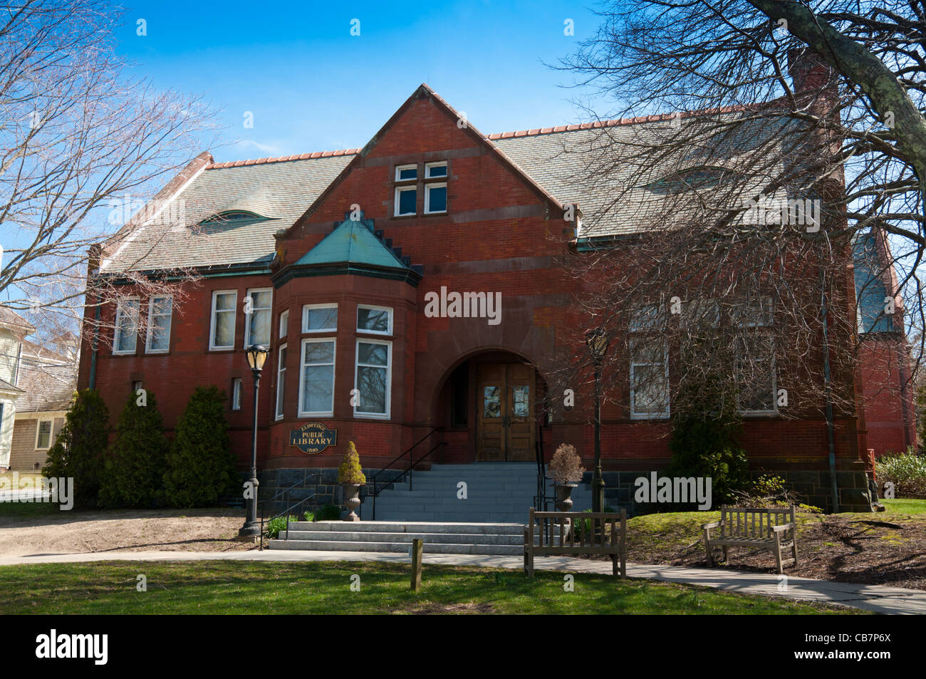 Chatham public library building on Cape Cod Stock Photo Alamy