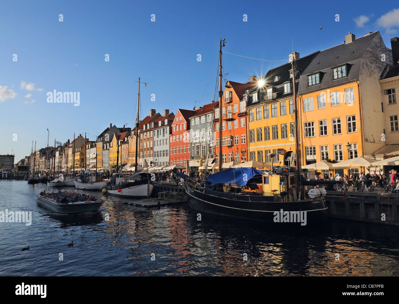 Copenhagen: Nyhavn, Hovedstaden, Copenhagen Stock Photo