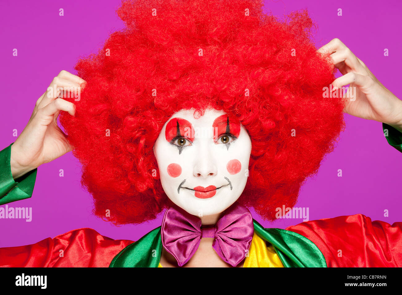 funny clown Stock Photo