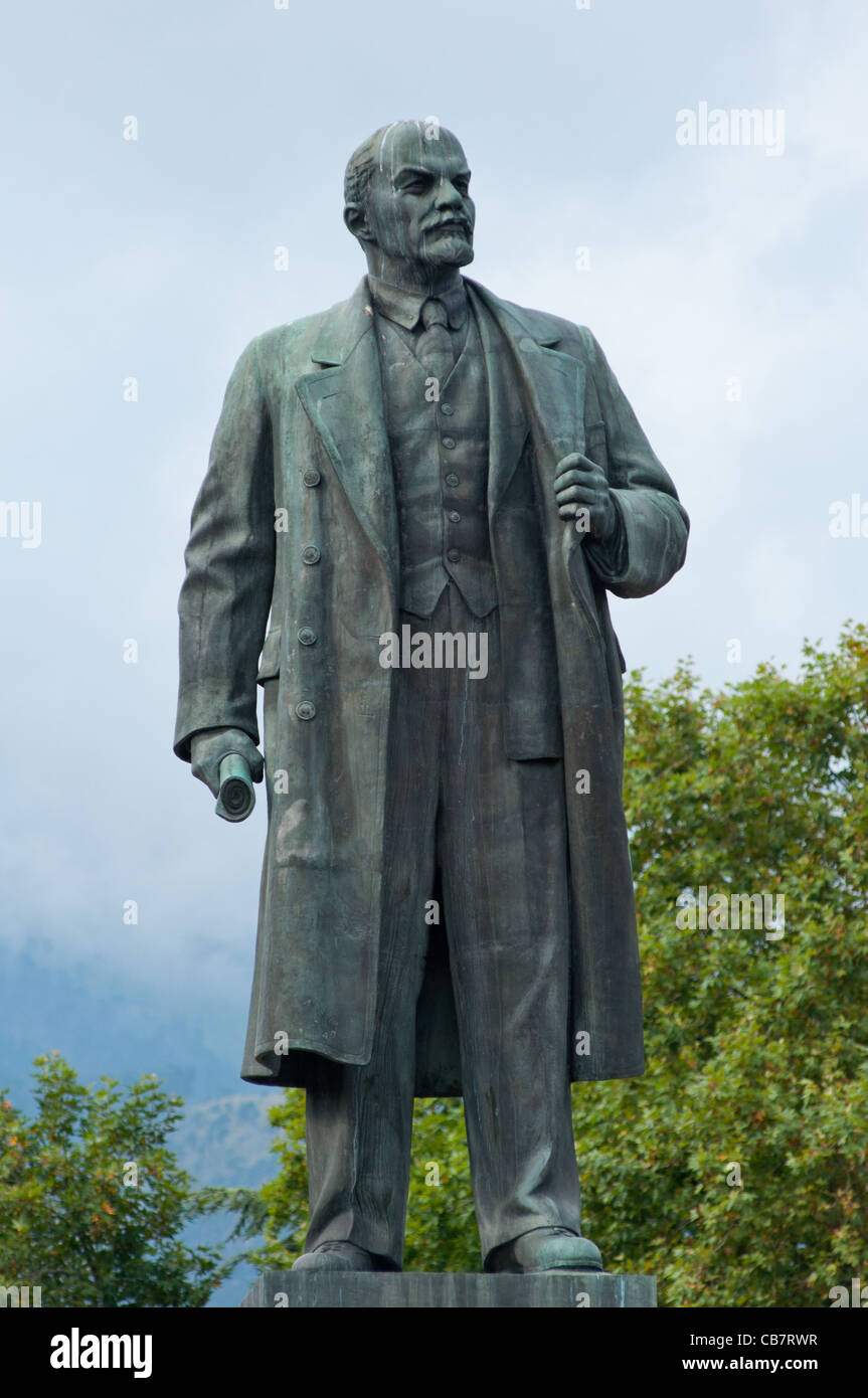 Statue of Vladimir Lenin at Yalta, Crimea, Ukraine. Stock Photo