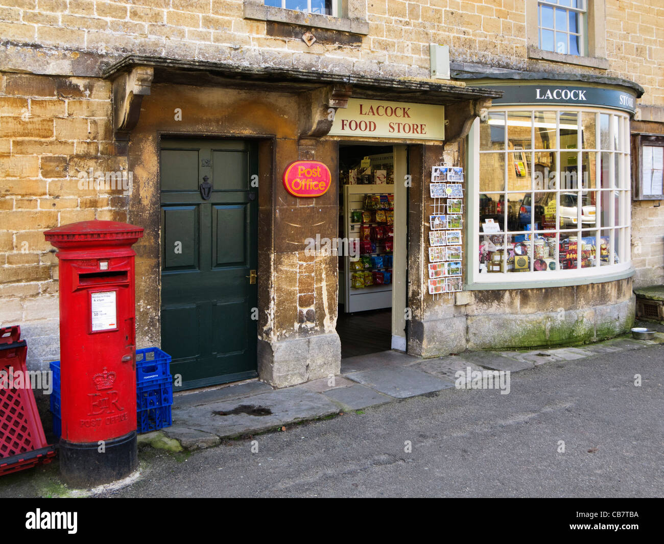 Village shop in Lacock, Wiltshire, UK Stock Photo