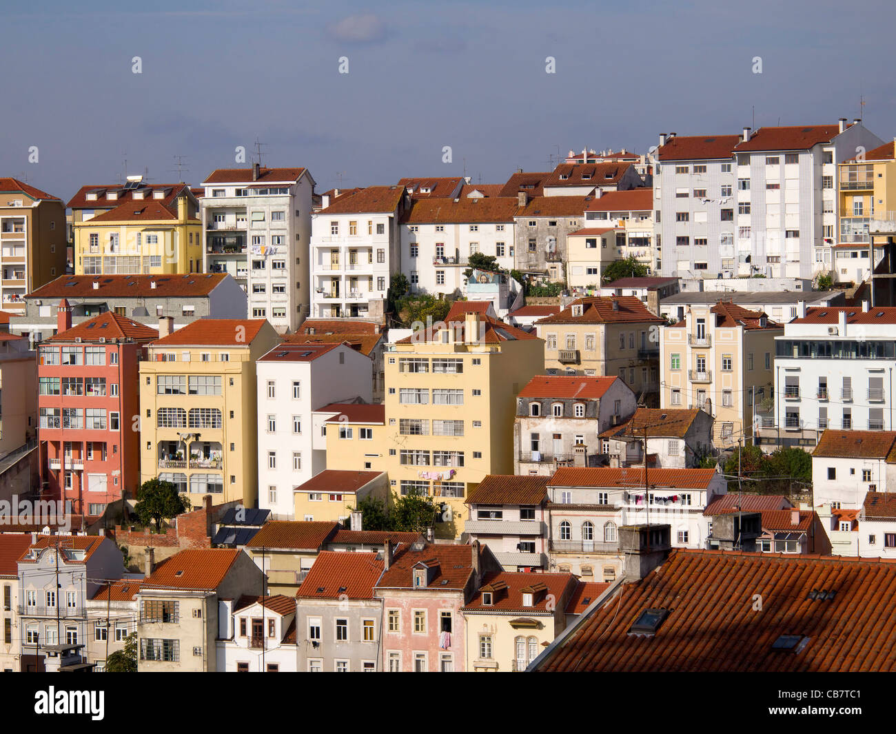 Scenic view of residential buildings in Coimbra, Portugal Stock Photo