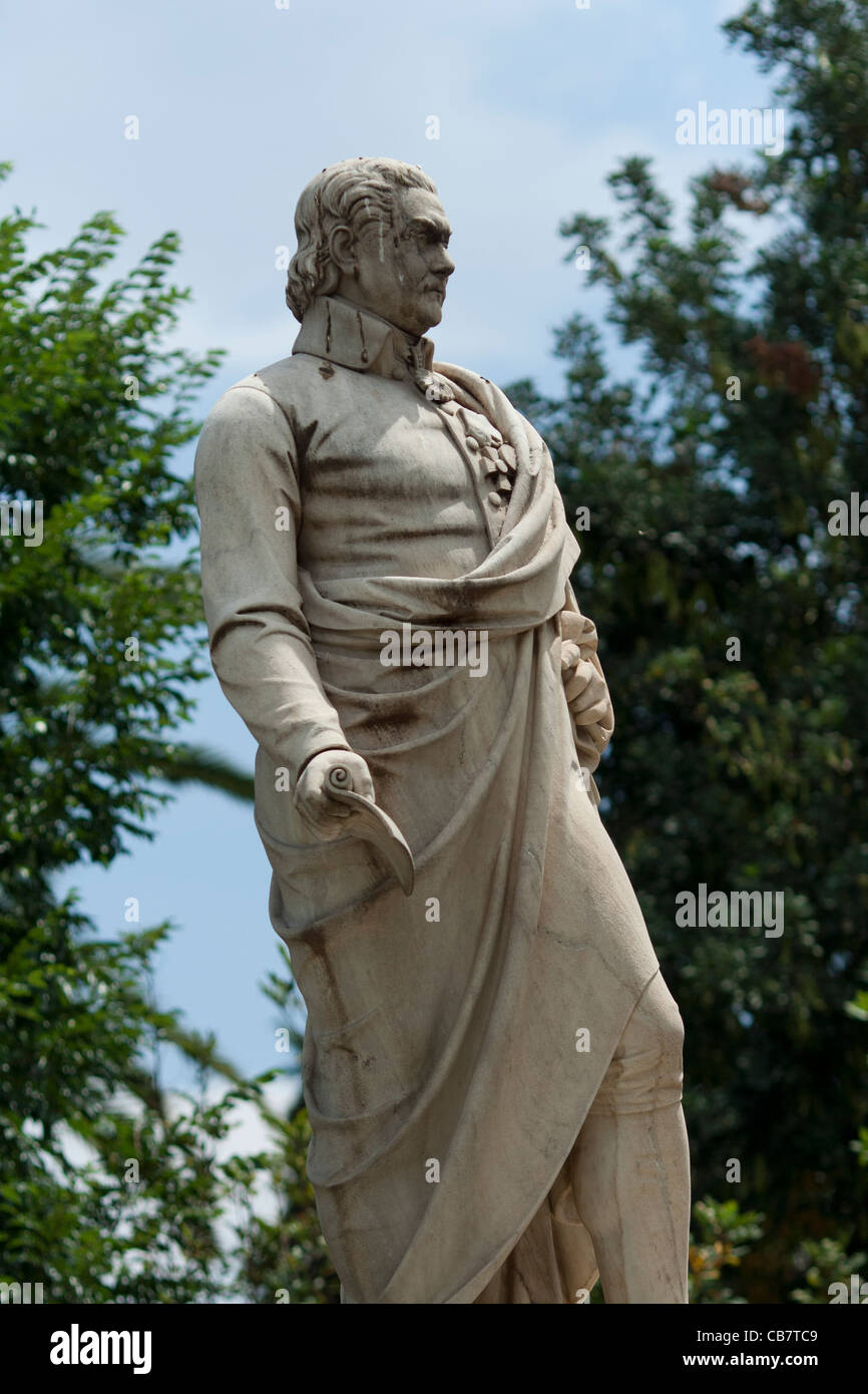 Travel and architecture shots from Greece Ioannis Varvakis statue