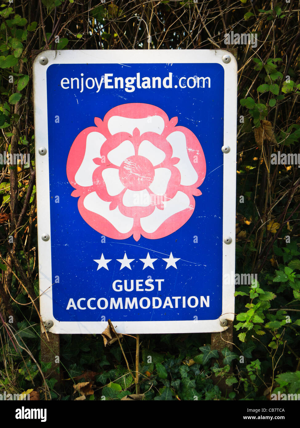 English Tourist Board rating sign at a hotel in England, UK Stock Photo