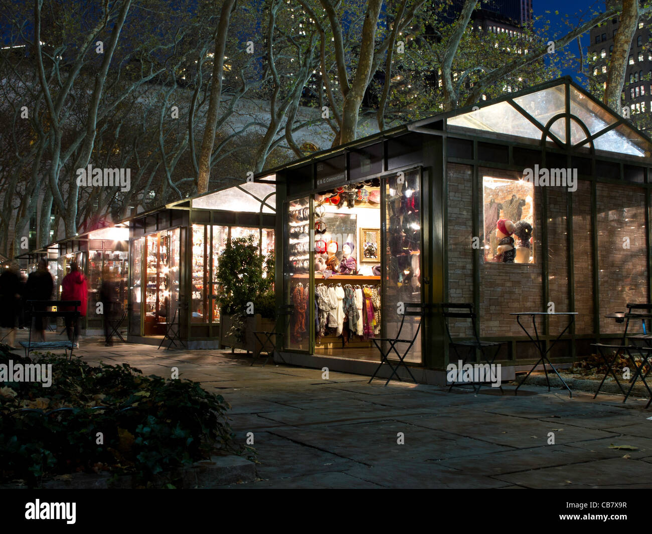 Bryant Park Holiday Market, NYC Stock Photo Alamy