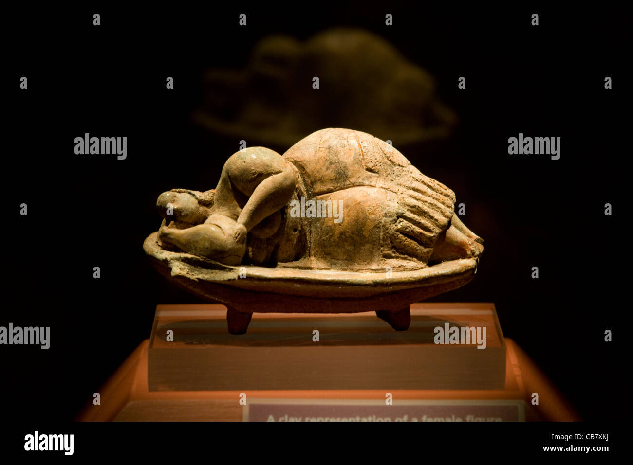Valletta: National Museum of Archaeology - 'Sleeping Lady' Stock Photo