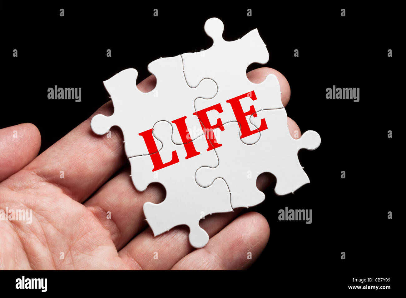 Puzzle, concept of Life Balance Stock Photo