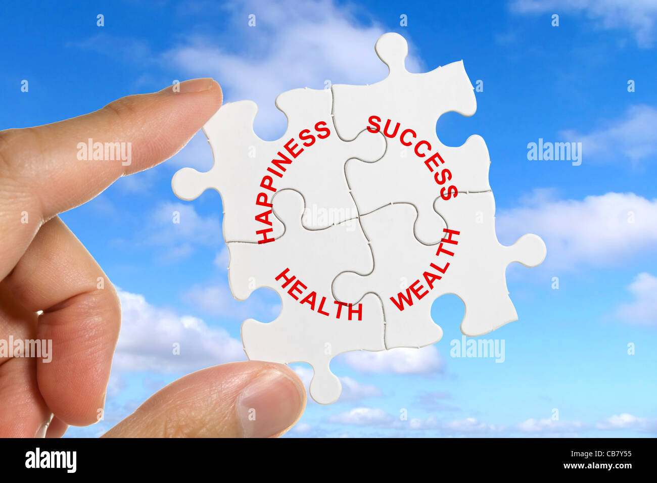 Puzzle, concept of Life Balance Stock Photo - Alamy
