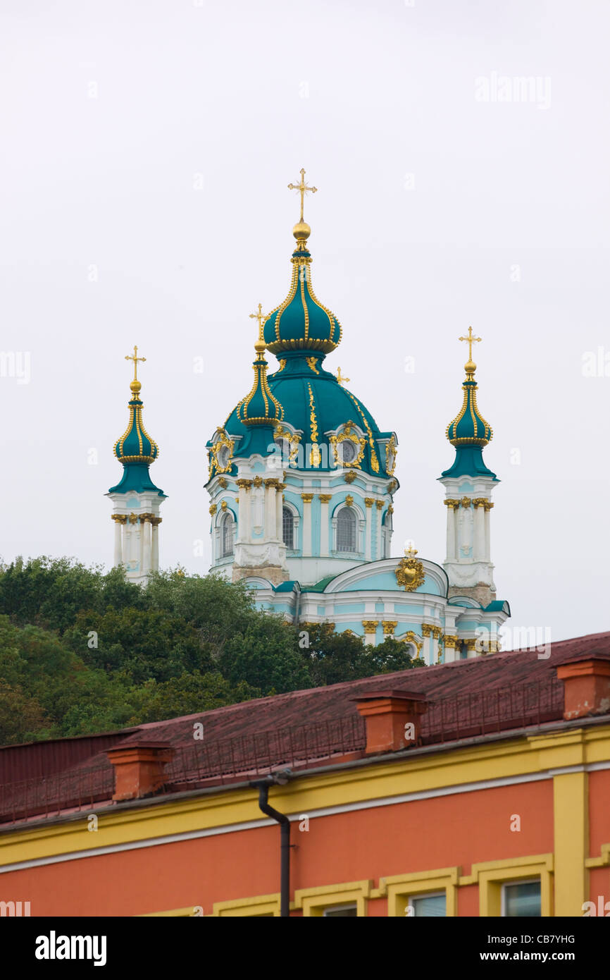 Saint Andrew's Church, Kiev, Ukraine Stock Photo