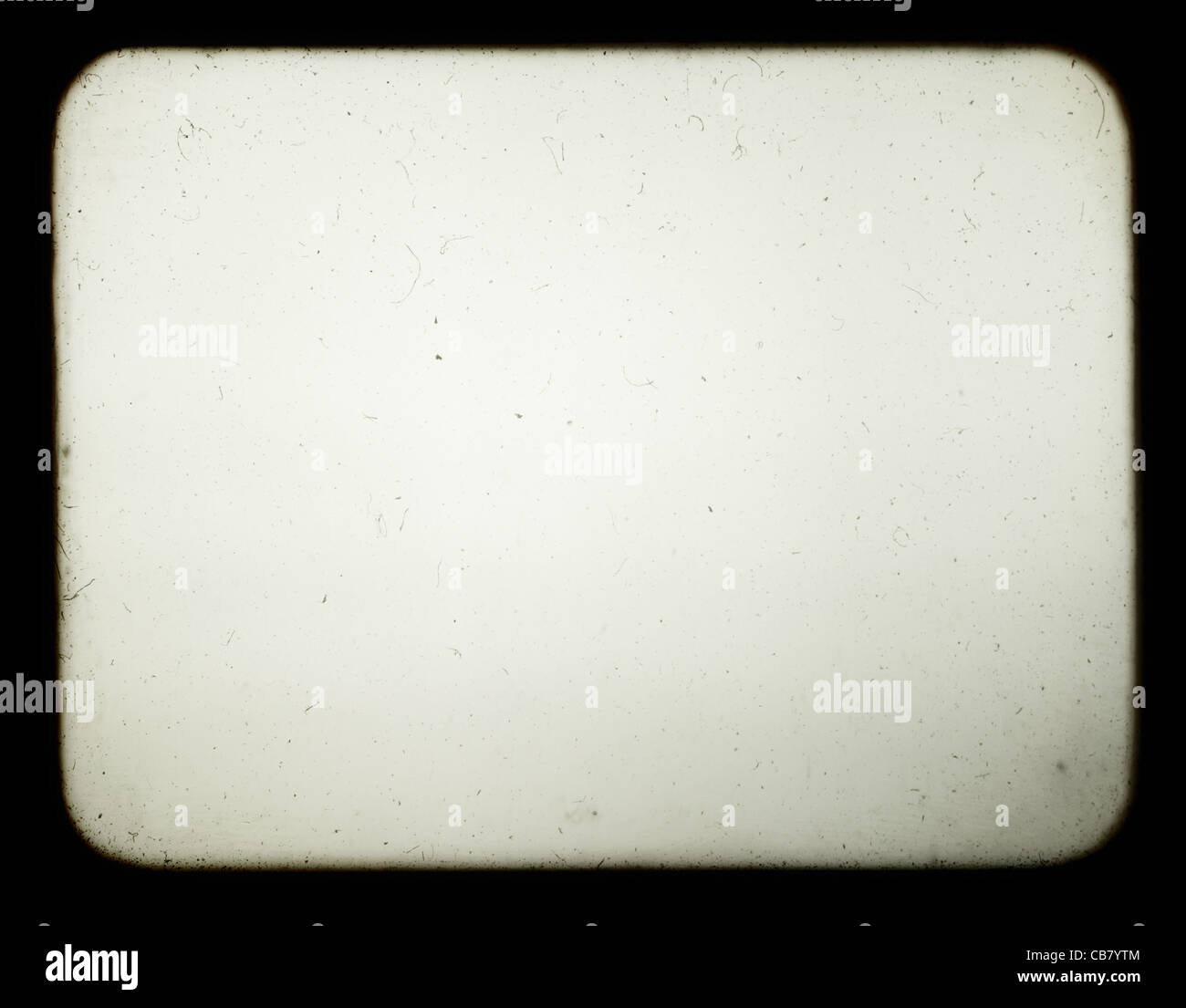Snapshot of a blank screen of old slide projector, suited to achieve the effect of old photos. Stock Photo