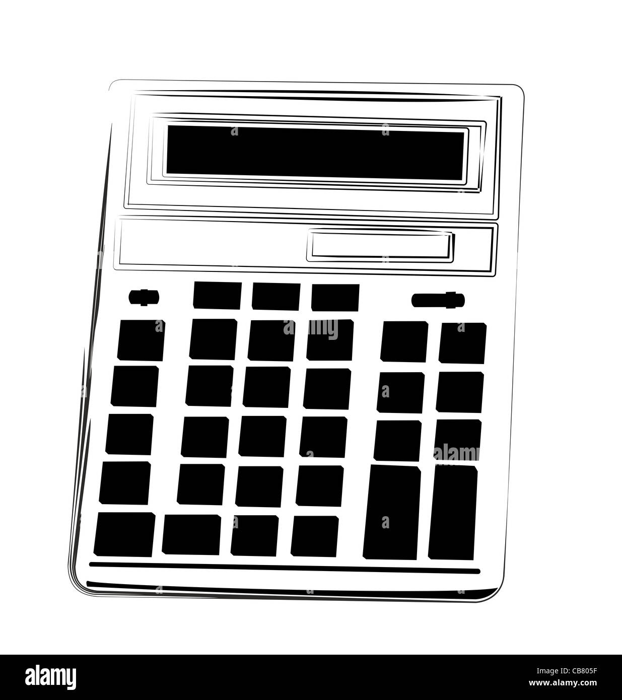 Illustration of calculator - vector Stock Photo