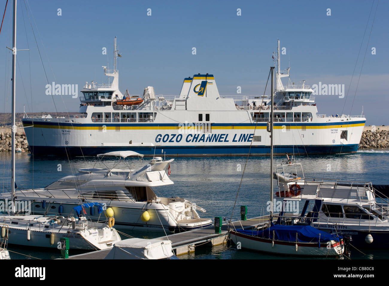 Malta Mgarr car ferry from Malta to Gozo Stock Photo Alamy