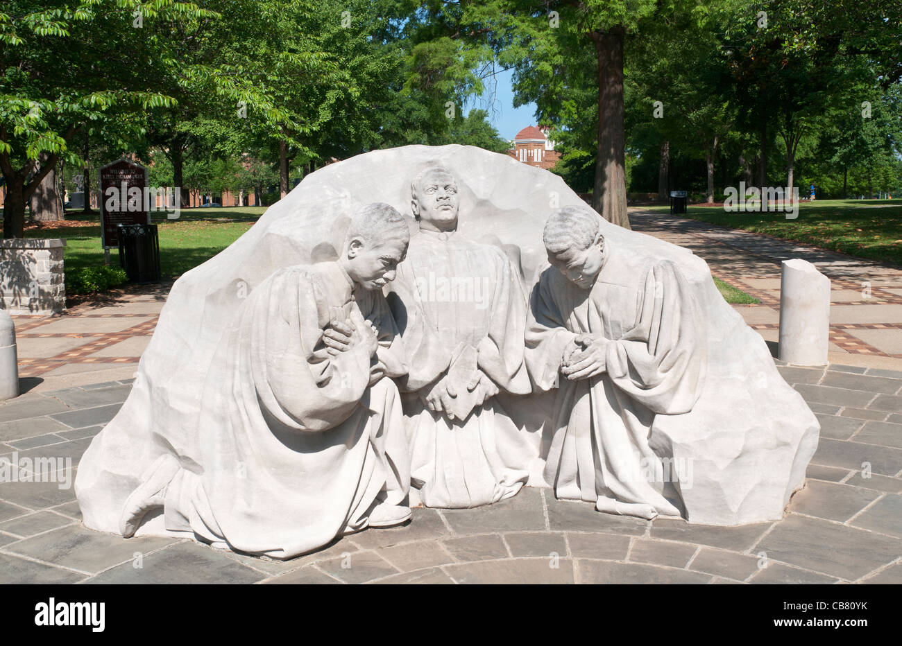 Alabama, Birmingham, Kelly Ingram Park, statue 'Peace be Still' Stock Photo