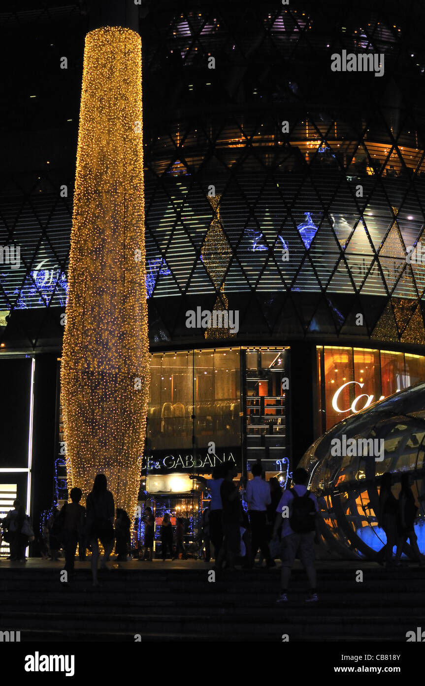 Christmas lights at ION Orchard shopping mall on Orchard Road