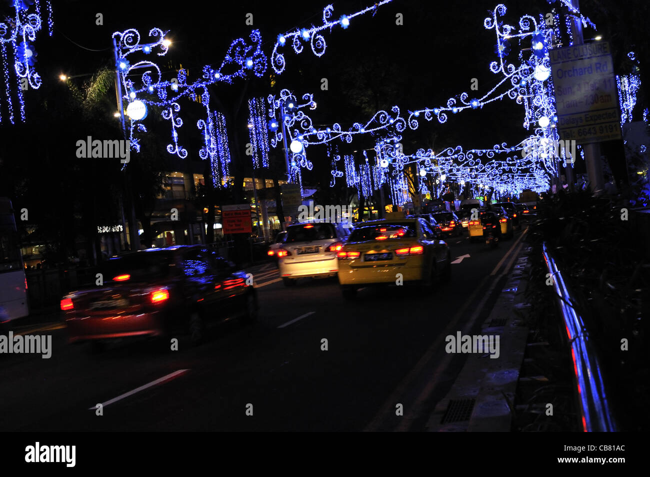Singapore Orchard Road Christmas lights Stock Photo Alamy