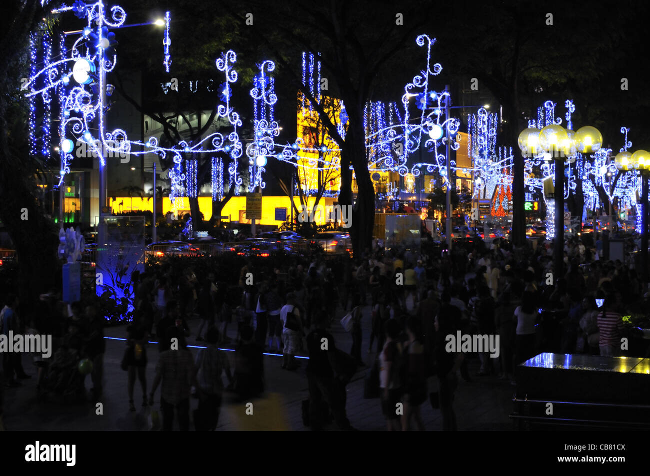 Singapore Orchard Road Christmas lights Stock Photo Alamy