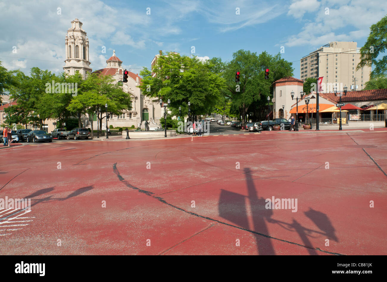 Alabama, Birmingham, Five Points South, historic neighborhood at intersection of five streets