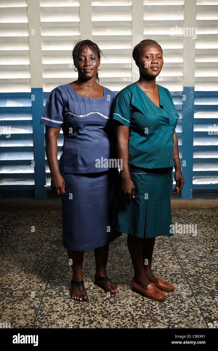 Nurses at a hospital, Freetown, Sierra Leone Stock Photo Alamy