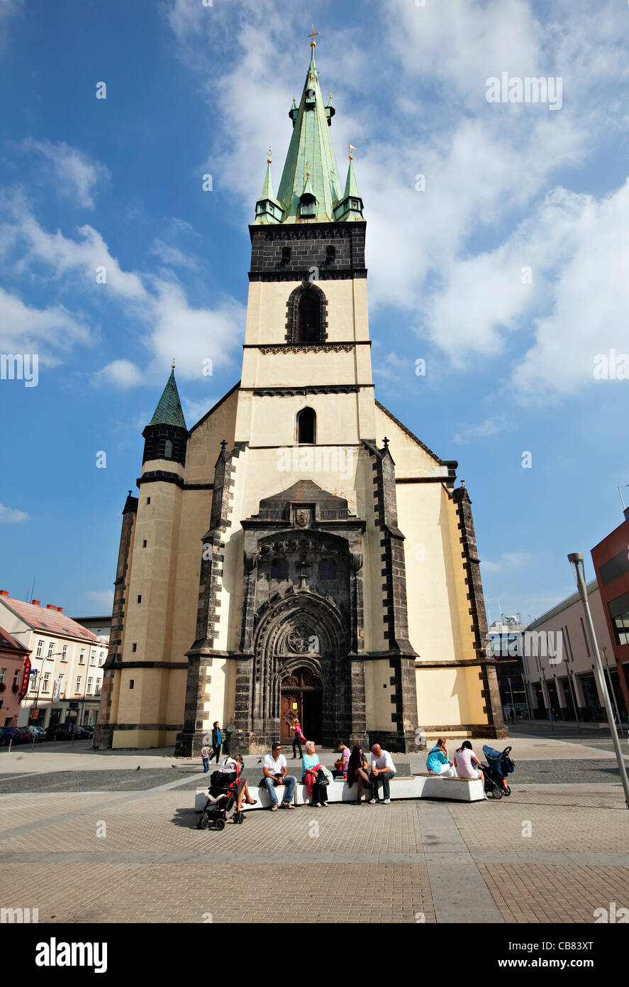 The Church of the Assumption of Our Lady, Usti nad Labem (CTK Photo/Josef Horazny) Stock Photo