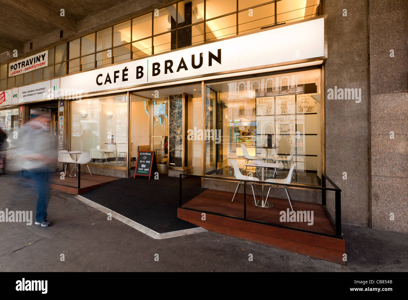 The CafÃ© B. Braun coffee-bar in Prague run by Marketa Reedova of ...