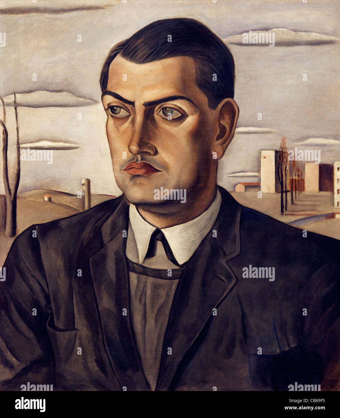 Portrait of Luis Bunuel, Salvador Dali, 1924, Museo Nacional Centro de Arte Reina Sofía Museum of Modern Art Madrid Spain Stock Photo