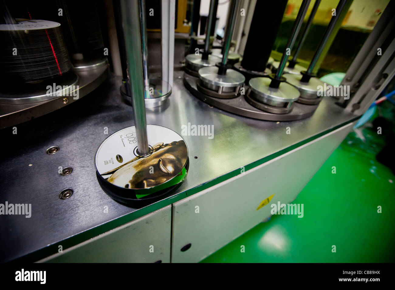 Production of CDs and DVDs at GZ Digital Media a.s. production facility