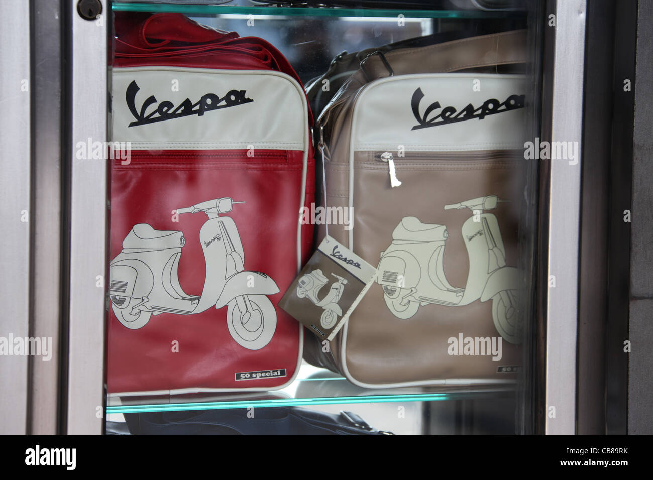 Vespa Bags for sale in Rome Stock Photo - Alamy