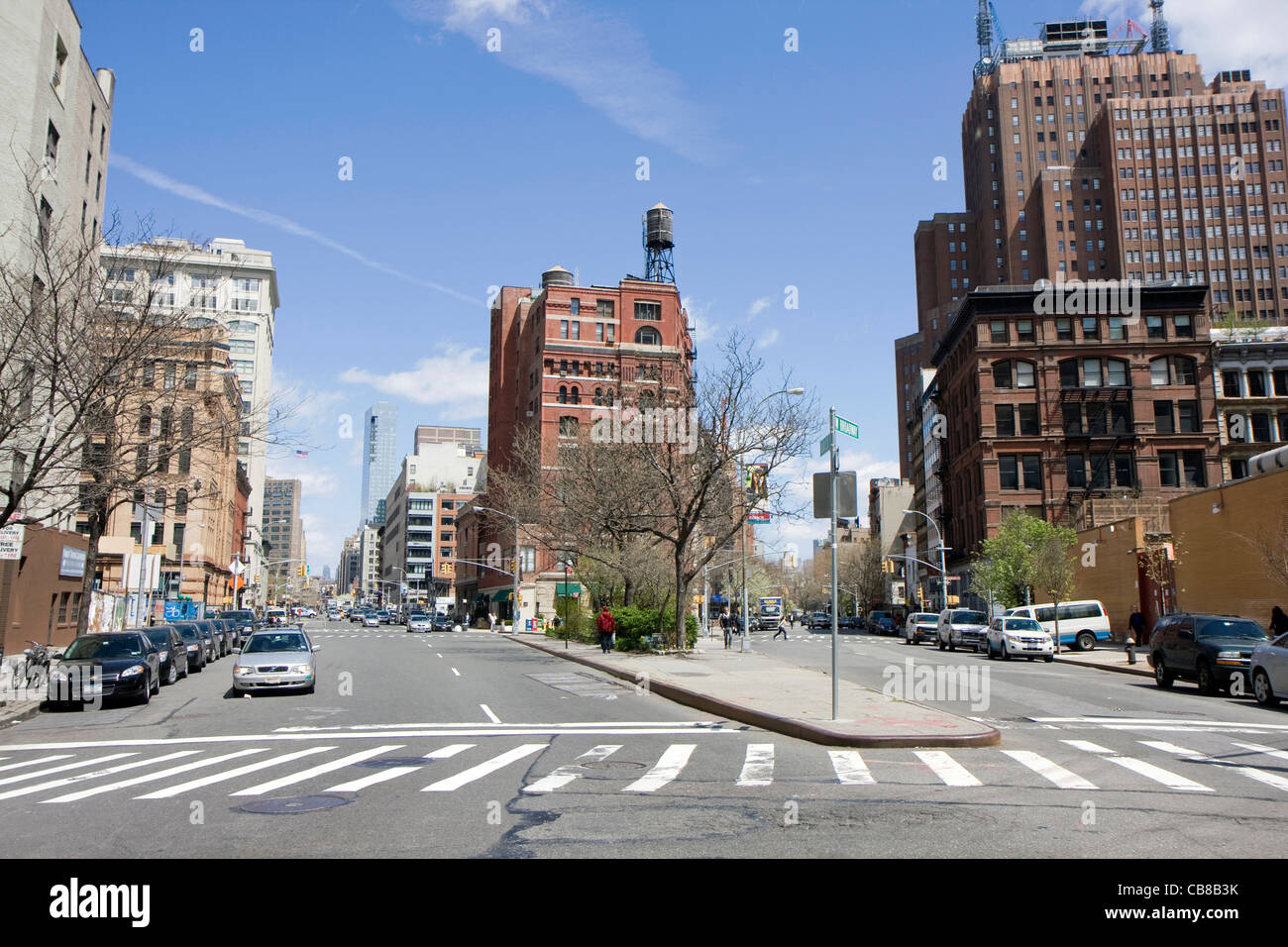The streets in Chelsea area of Manhattan, New York Stock Photo