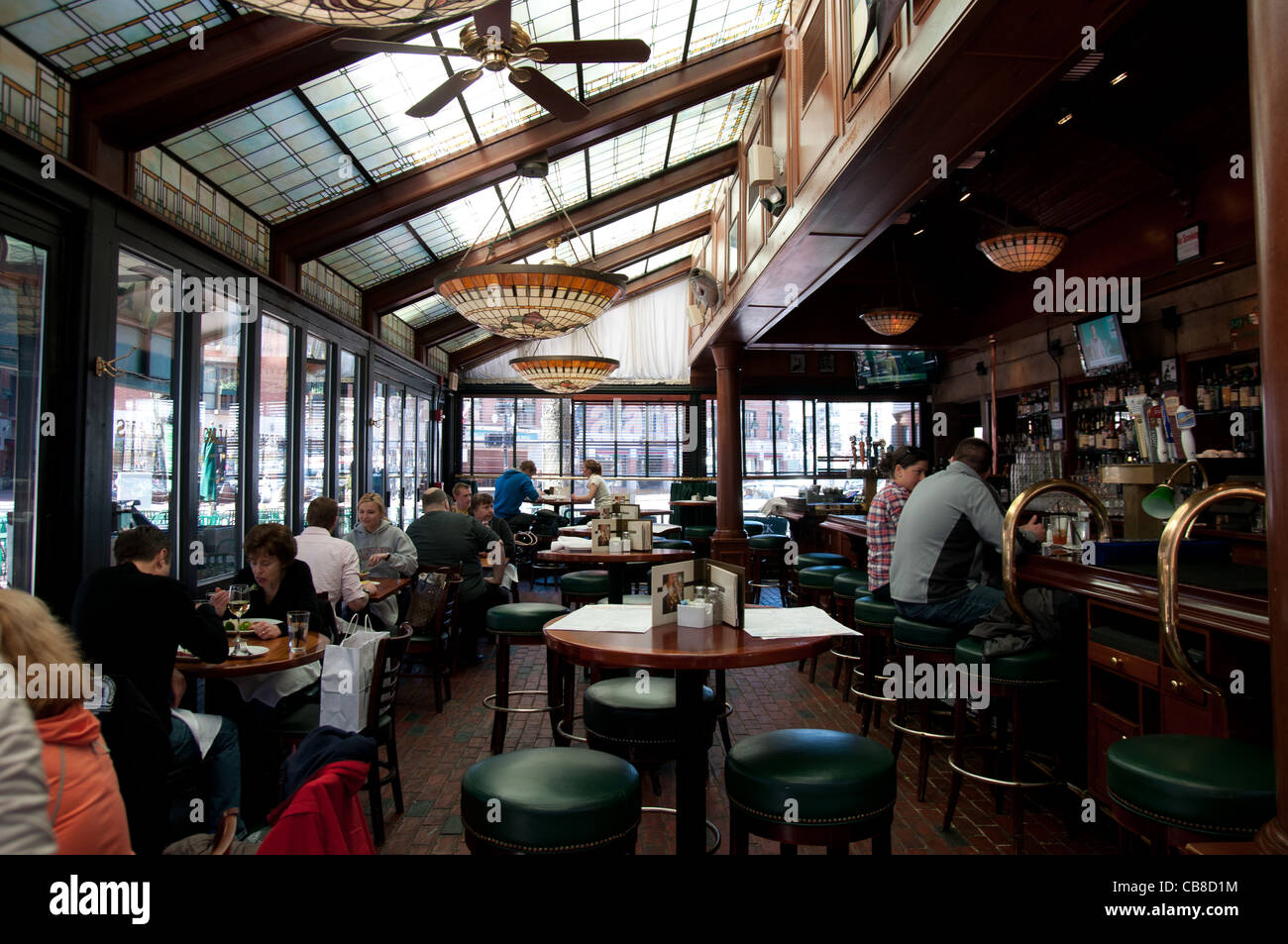 McCormick & Schmick's Seafood Restaurant Interior, Boston Stock Photo
