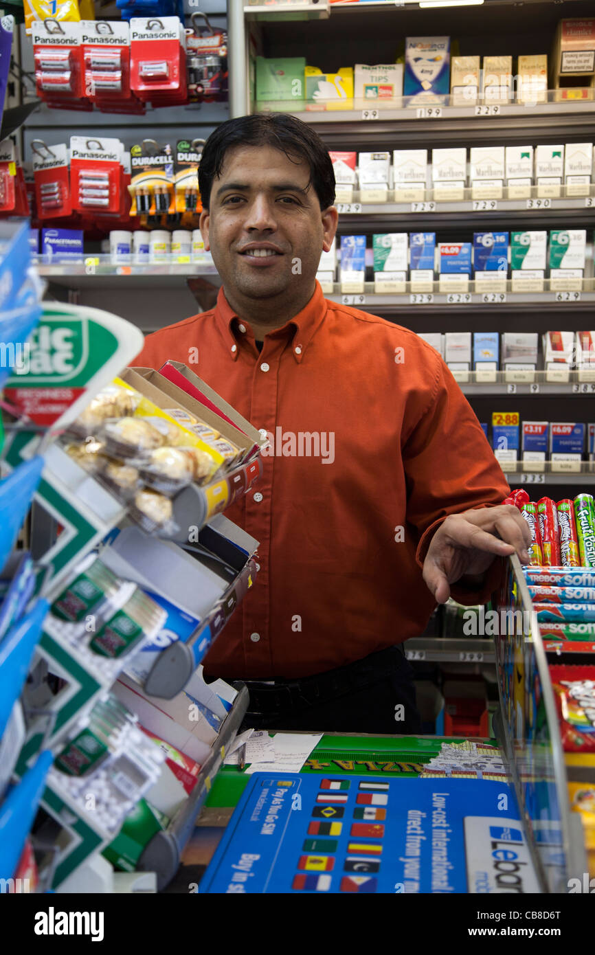 Cornershop owner Stock Photo