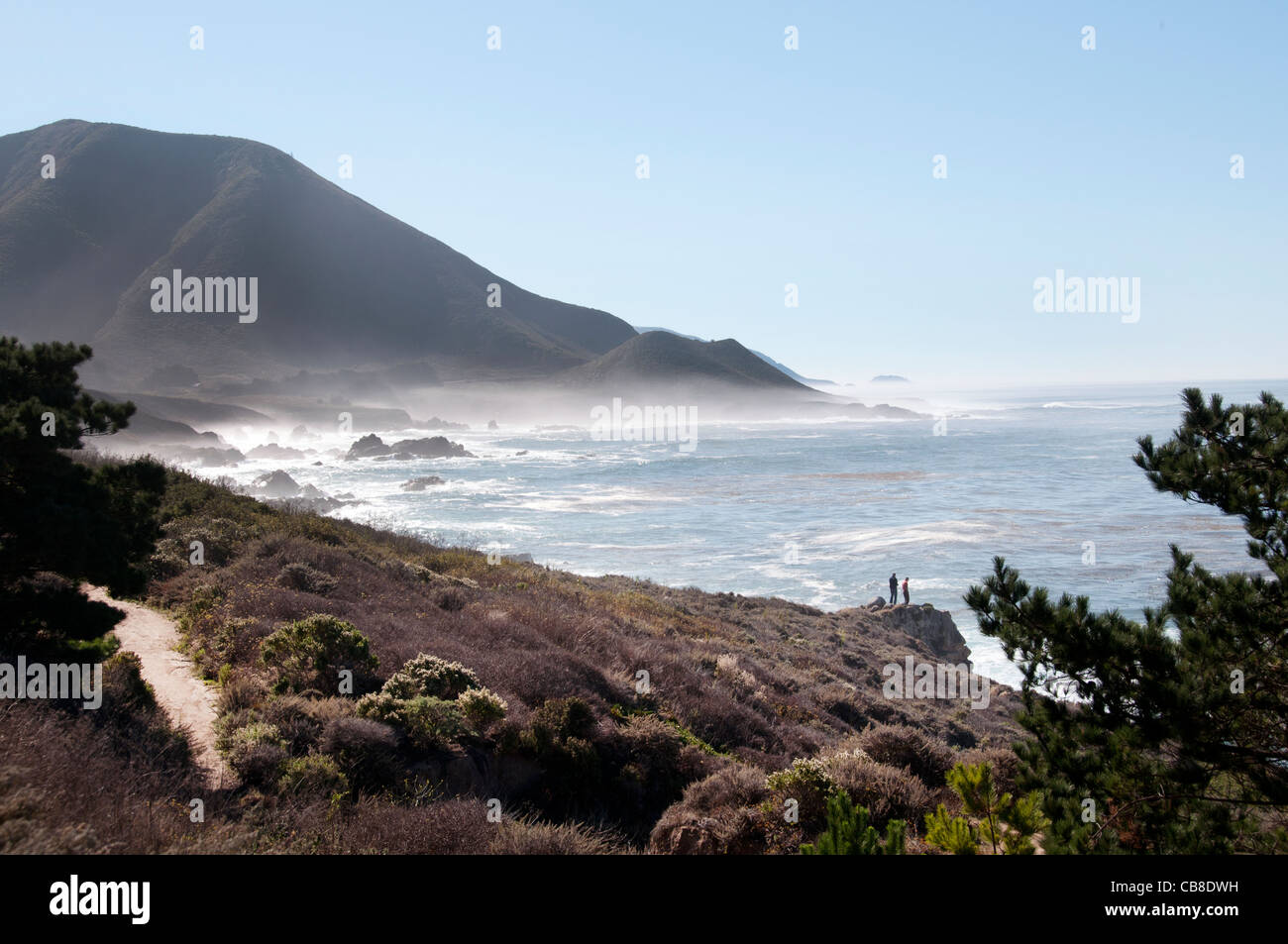 The rugged coastline of Big Sur California Pacific Ocean coast beach ...