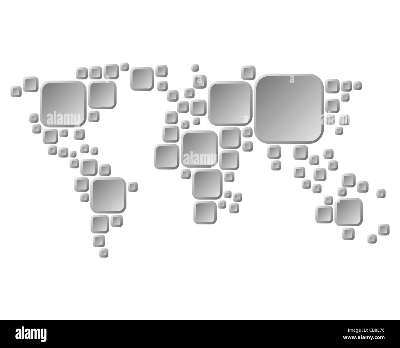 Grid square map Black and White Stock Photos & Images - Alamy