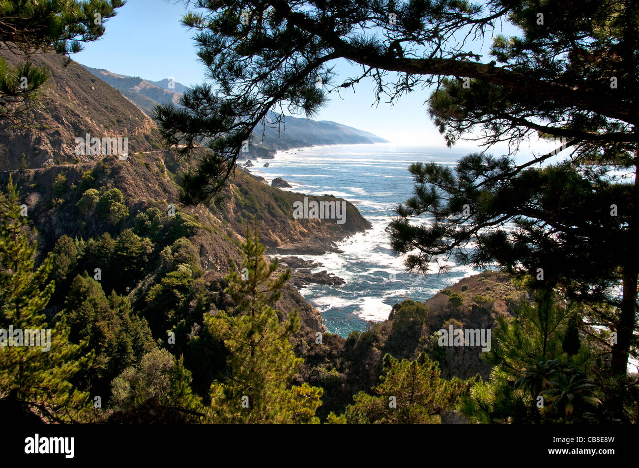 The rugged coastline of Big Sur California Pacific Ocean coast beach ...