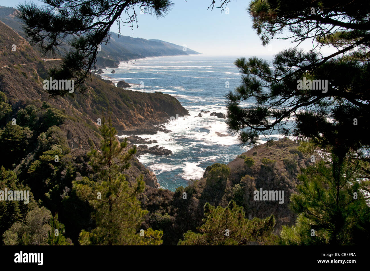 The rugged coastline of Big Sur California Pacific Ocean coast beach ...