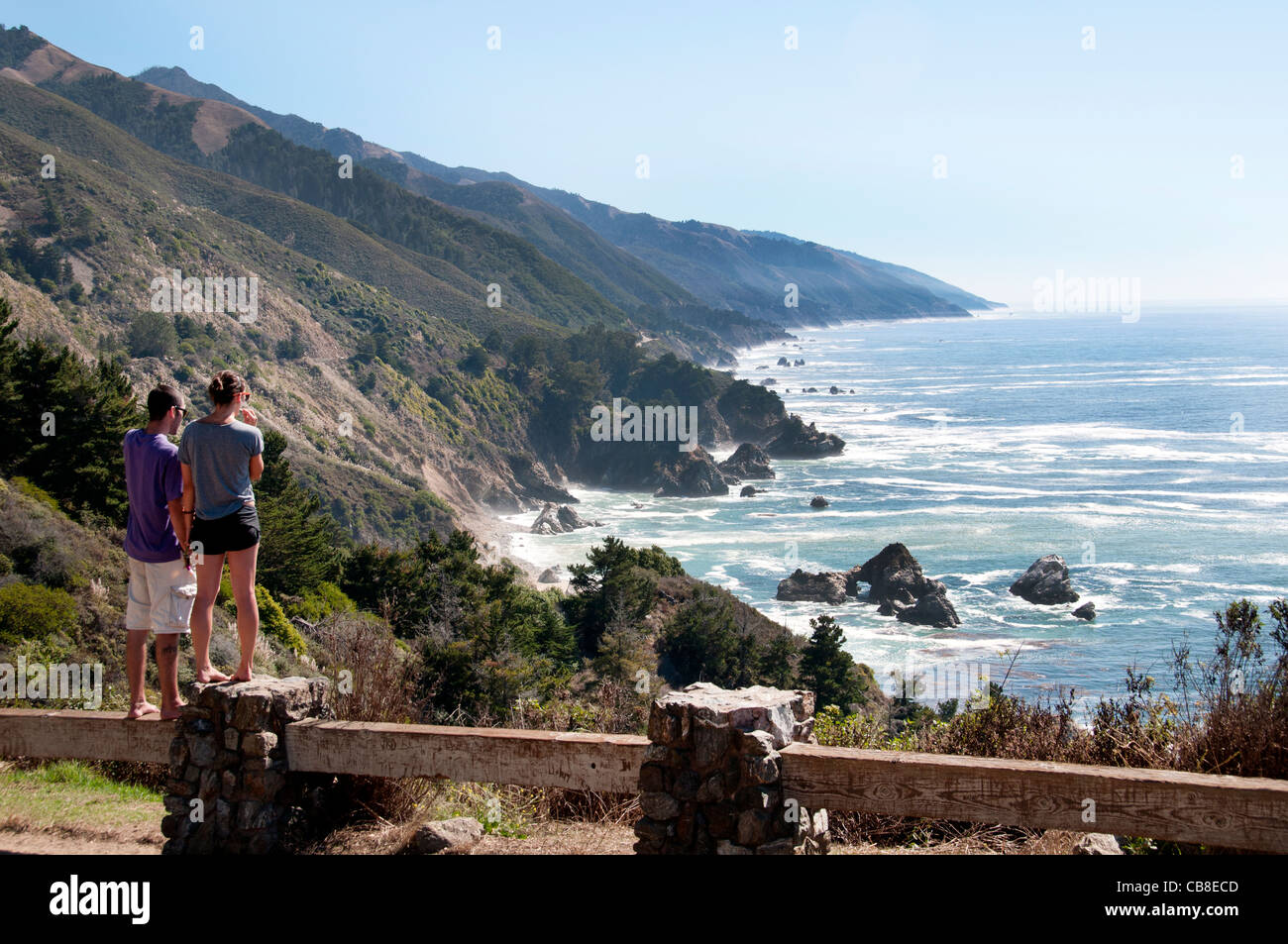 The rugged coastline of Big Sur California Pacific Ocean coast beach ...