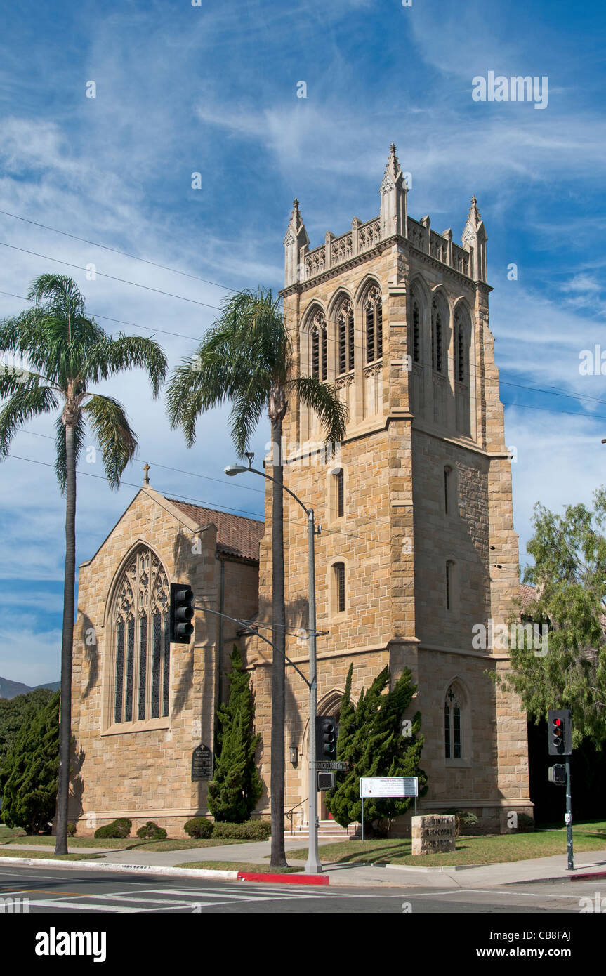 Trinity Esicopal church Santa Barbara California United States Stock Photo