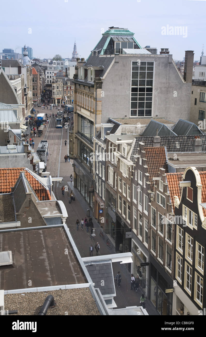 View from the Metz & Co. Metz & Co. Department Store Rooftop Cafe of the Keizersgracht / Leidsestraat, Amsterdam, Netherlands Stock Photo