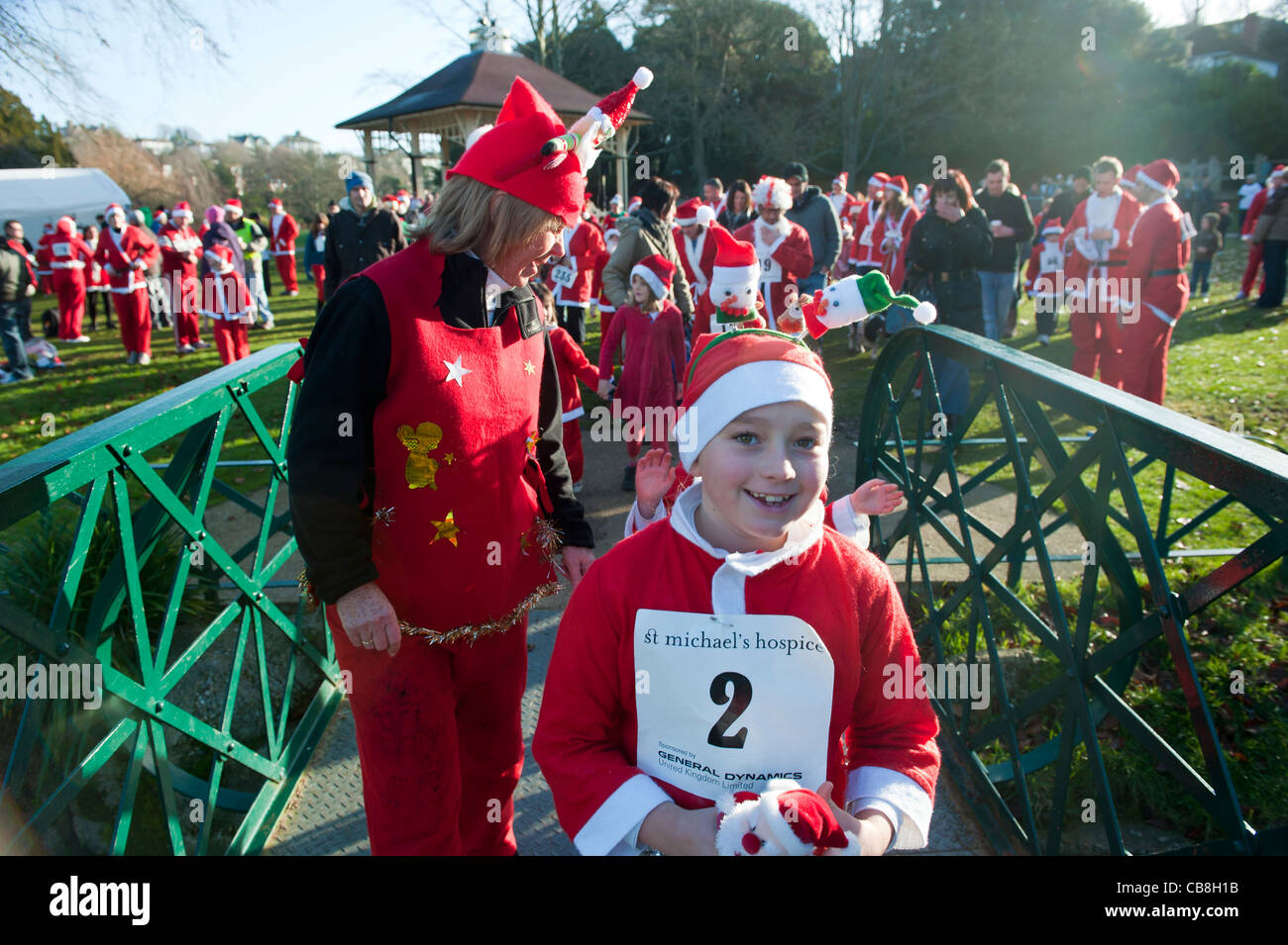 Santa Fun Run Stock Photos Santa Fun Run Stock Images Alamy