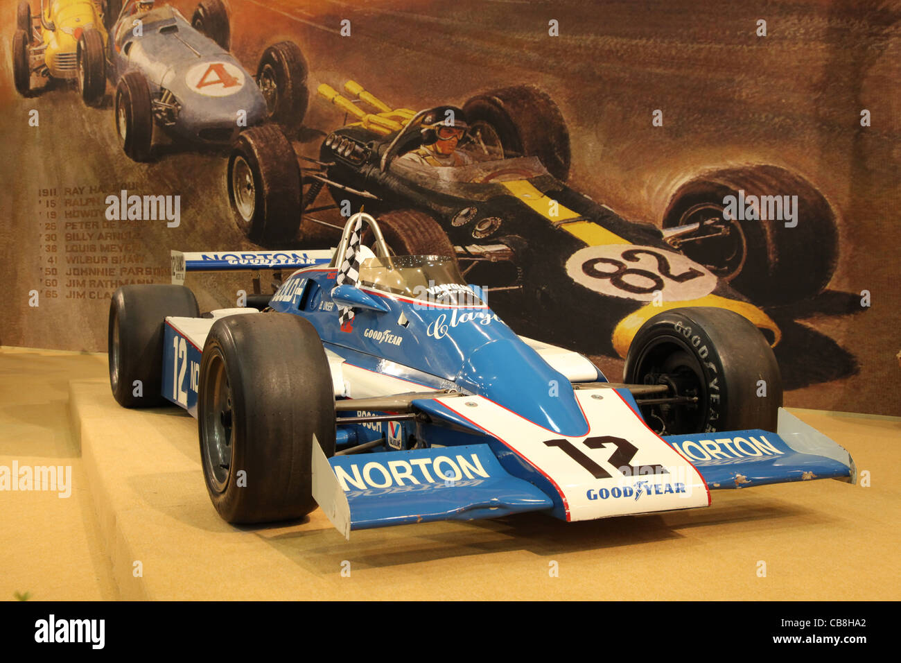 Historic Norton Formula Car shown at the Essen Motor Show in Essen