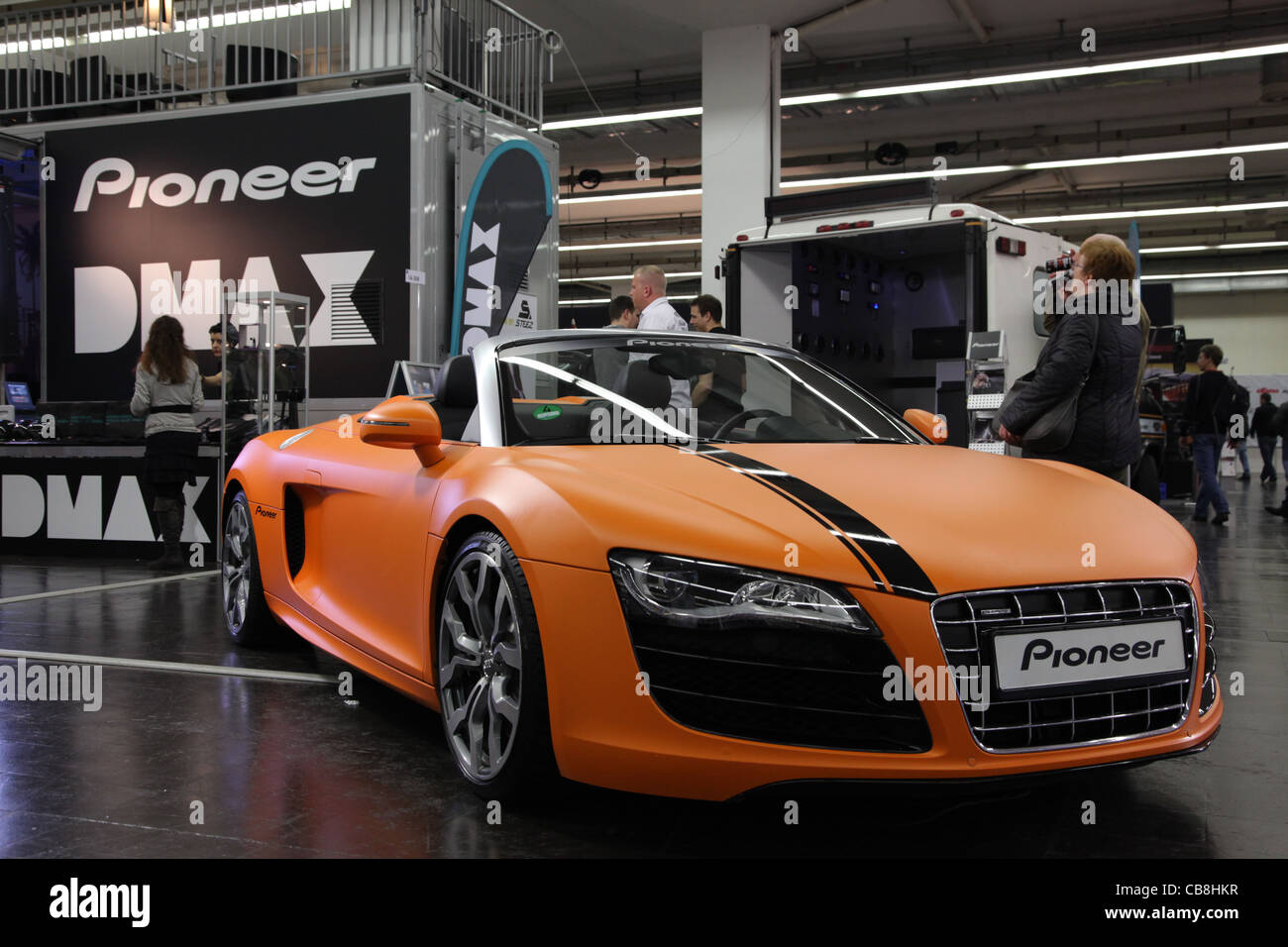 Audi R8 Spyder shown at the Essen Motor Show in Essen, Germany, on ...