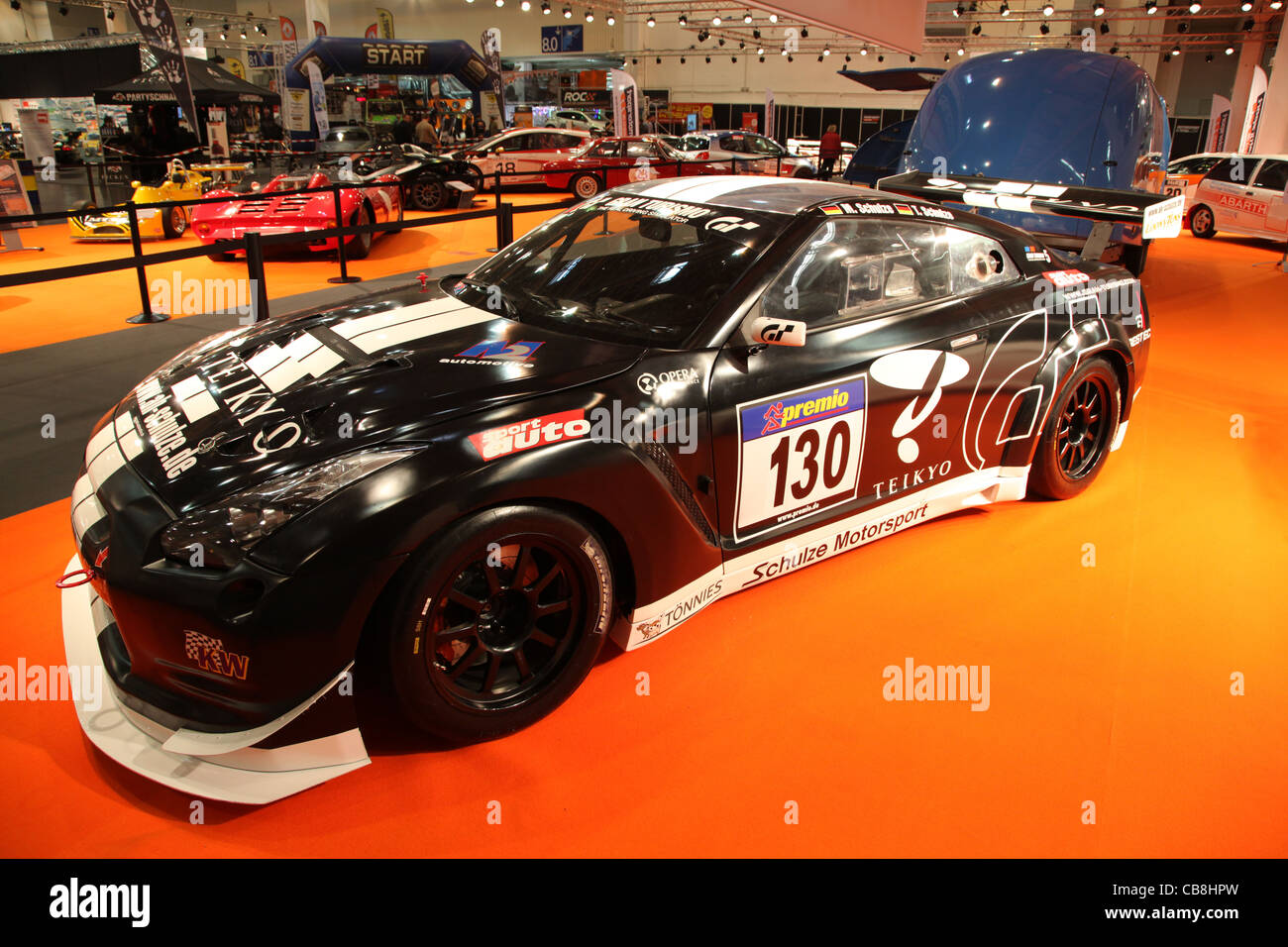 Nissan GTR R35 Racing Car shown at the Essen Motor Show in Essen, Germany, on November 29, 2011 Stock Photo