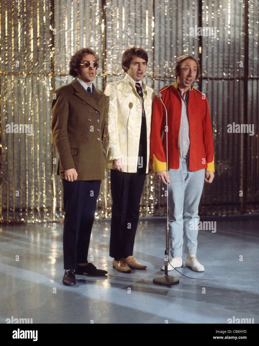 SCAFFOLD UK pop trio in December 1967 from left: John Gorman, Mike McGear and Roger McGough. Photo Tony Gale  Stock Photo