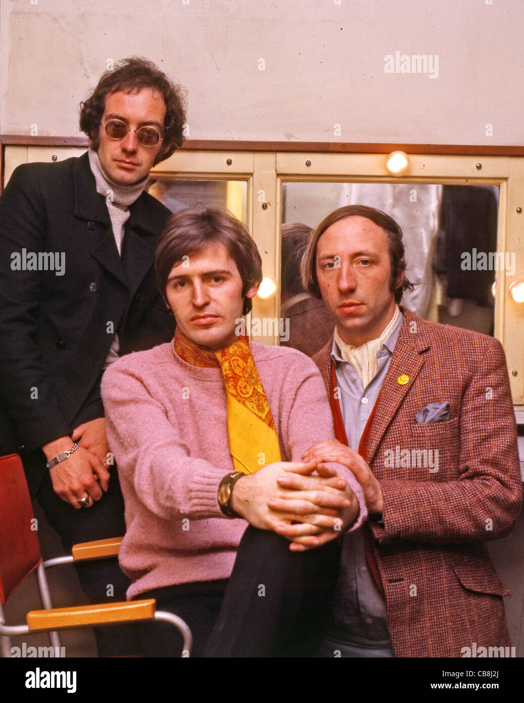 SCAFFOLD UK pop trio in December 1967 from left: John Gorman, Mike McGear, Roger McGough. Photo Tony Gale Stock Photo