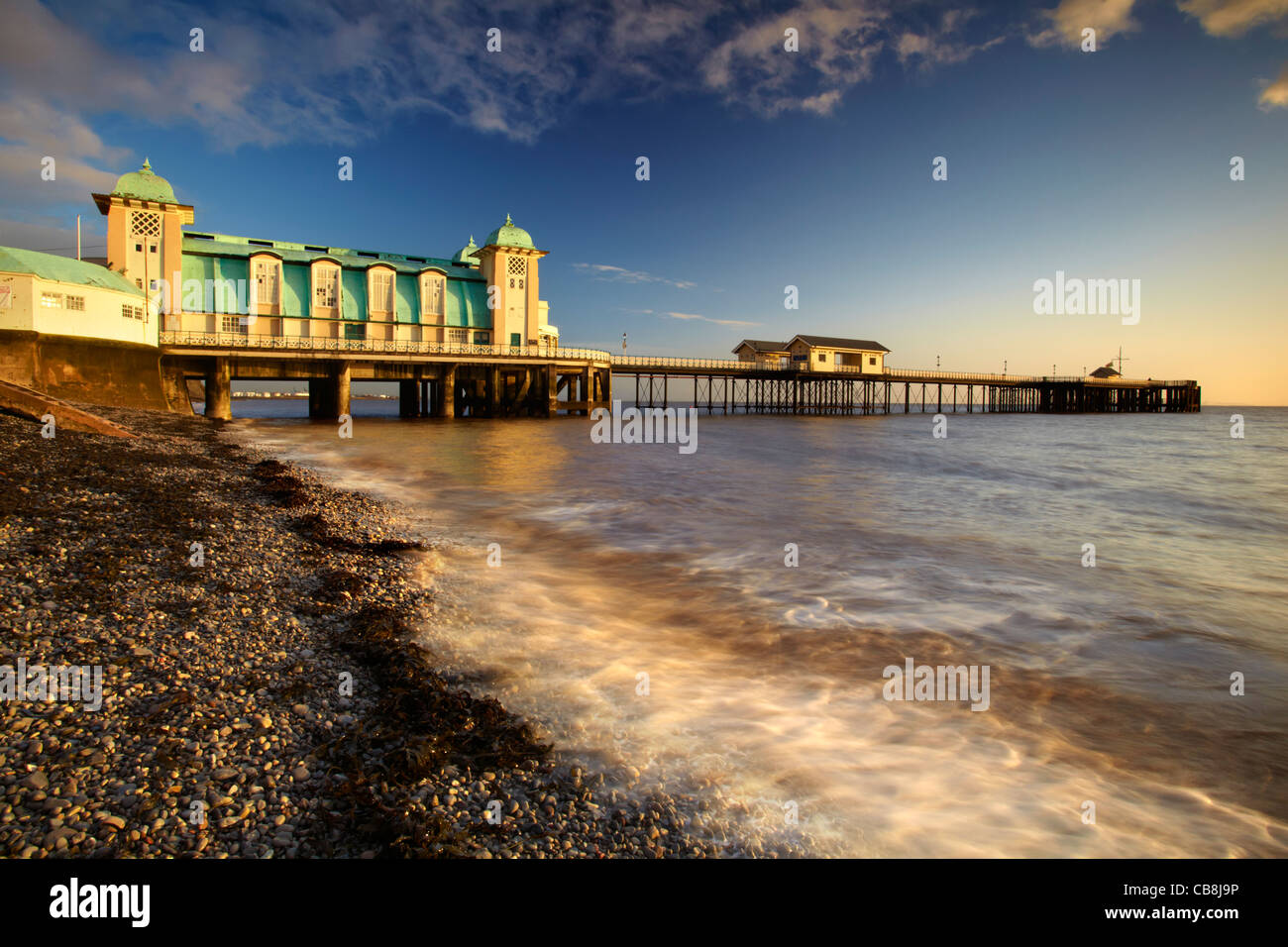 Penarth Pier, Penarth, Vale of Glamorgan. Stock Photo