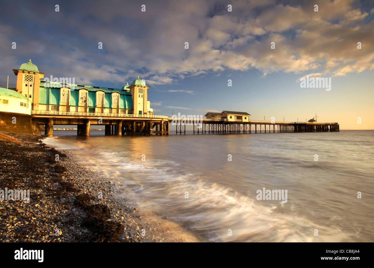 Penarth Pier, Penarth, Vale of Glamorgan. Stock Photo