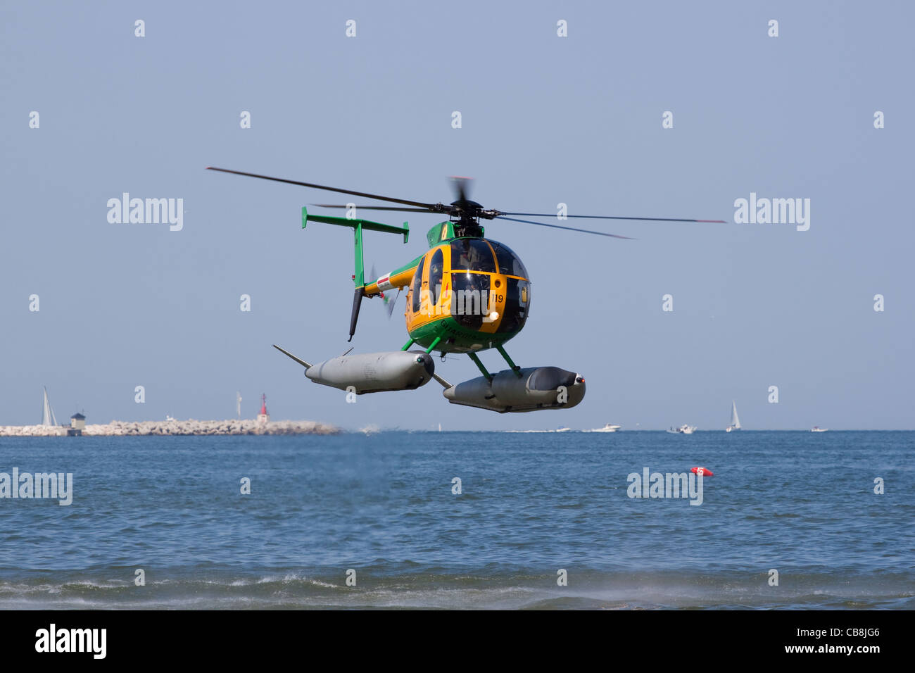 The MD Helicopters NH-500 during an airshow Stock Photo