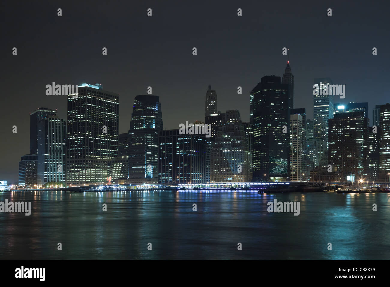 The New York City skyline at twilight Stock Photo - Alamy