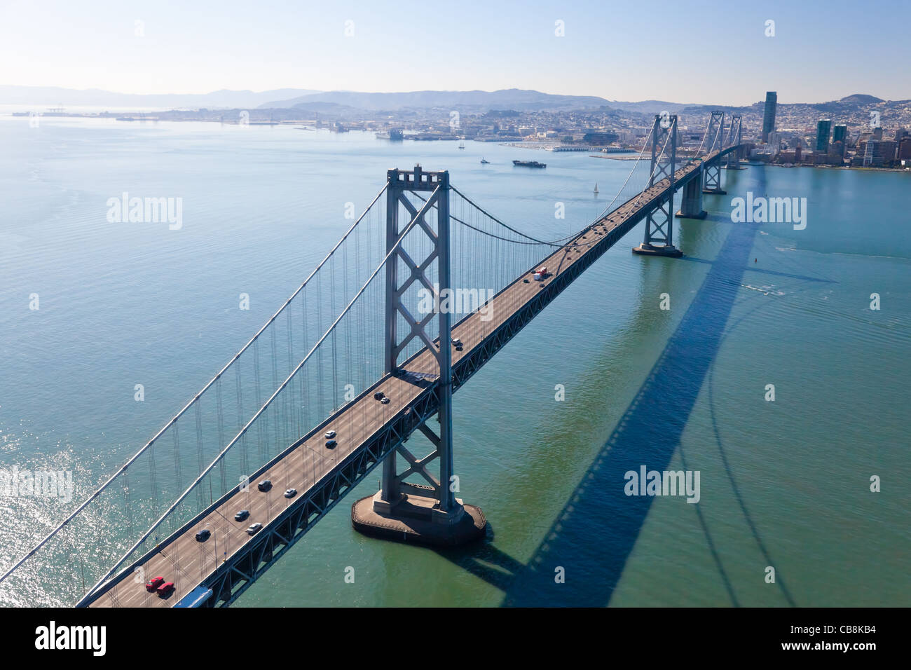 San Francisco Bay bridge traffic Stock Photo